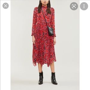 The Whistles Jungle Cat Pleated Dress